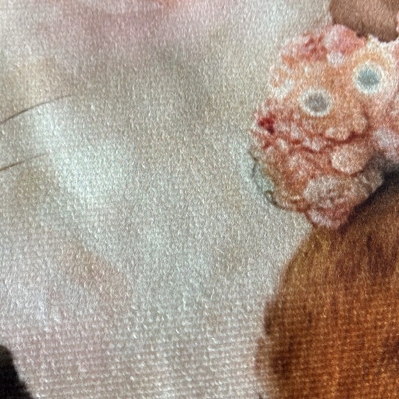 NWT Beatrix Potter Peter Rabbit inspired tea time throw pillow cover nursery OS - Picture 12 of 13